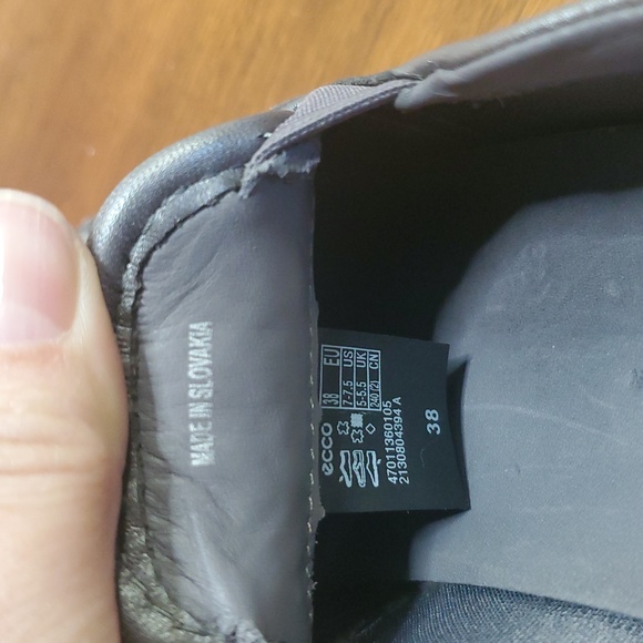 Women's Ecco Slip On Woven Loafer Sneaker 38 - Picture 10 of 10